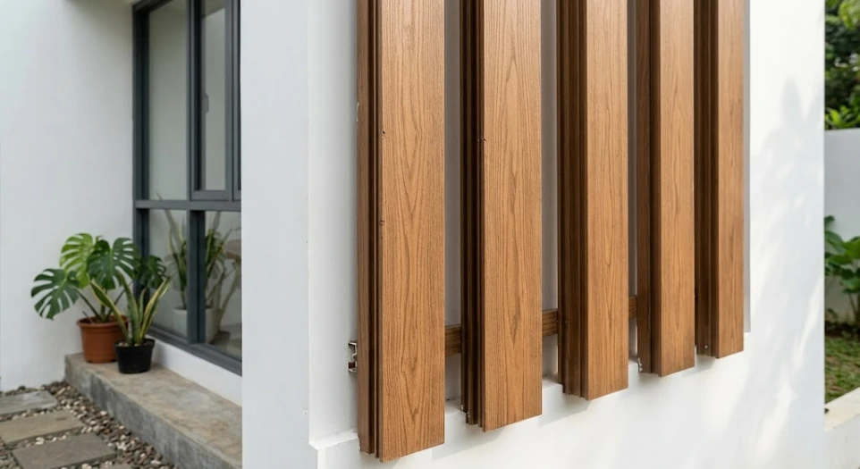 Salah satu penggunaan Papan PVC Board Bier Material Indonesia di outdoor